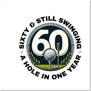 Golf-Themed 60th Birthday Celebration Posters and Art